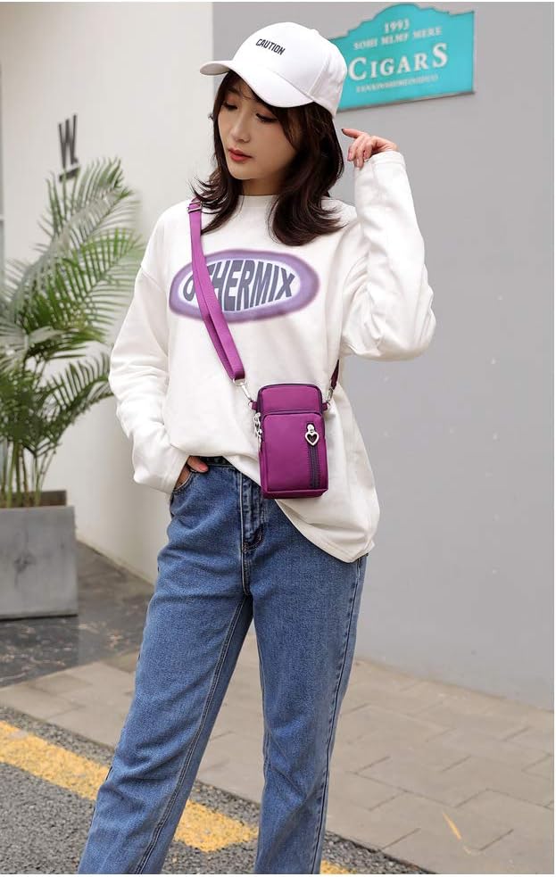 VINAIDA Small Crossbody Wallet Phone Bag Women Mini Crossbody Purse Cell Phone Shoulder Bag Mini Wallet Over Shoulder Strap
