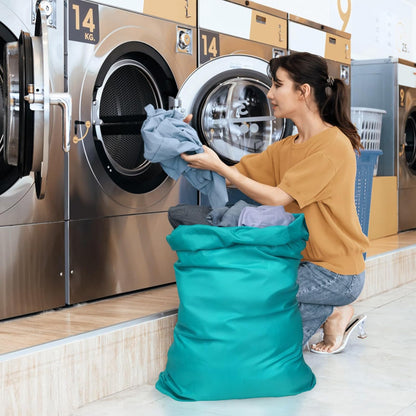 Travel Laundry Bags - Dirty Clothes Travel Bag for Cruise, 24x36 in | Holds 4 Loads of Laundry, Drawstring Closure, Machine Washable, Fit Hamper Basket for College Dorm Ship Cabin Camp Essentials