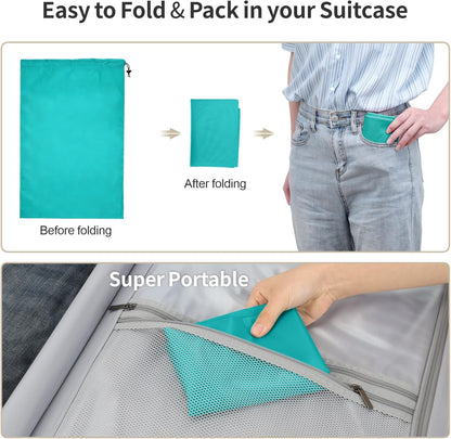 Travel Laundry Bags - Dirty Clothes Travel Bag for Cruise, 24x36 in | Holds 4 Loads of Laundry, Drawstring Closure, Machine Washable, Fit Hamper Basket for College Dorm Ship Cabin Camp Essentials