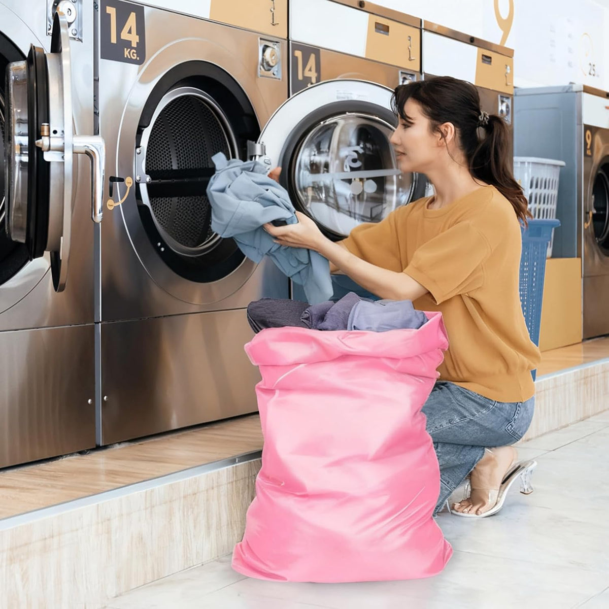 Travel Laundry Bags - Dirty Clothes Travel Bag for Cruise, 24x36 in | Holds 4 Loads of Laundry, Drawstring Closure, Machine Washable, Fit Hamper Basket for College Dorm Ship Cabin Camp Essentials