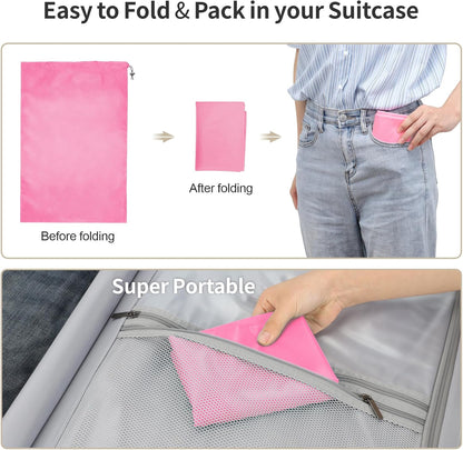 Travel Laundry Bags - Dirty Clothes Travel Bag for Cruise, 24x36 in | Holds 4 Loads of Laundry, Drawstring Closure, Machine Washable, Fit Hamper Basket for College Dorm Ship Cabin Camp Essentials
