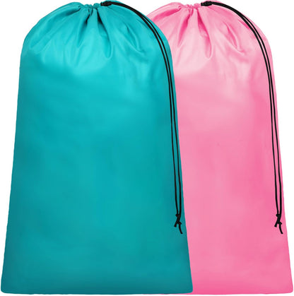 Travel Laundry Bags - Dirty Clothes Travel Bag for Cruise, 24x36 in | Holds 4 Loads of Laundry, Drawstring Closure, Machine Washable, Fit Hamper Basket for College Dorm Ship Cabin Camp Essentials
