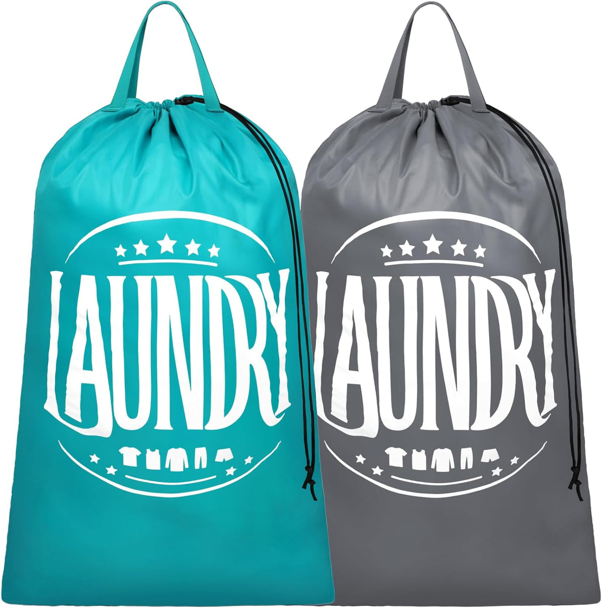 Travel Laundry Bags - Dirty Clothes Travel Bag for Cruise, 24x36 in | Holds 4 Loads of Laundry, Drawstring Closure, Machine Washable, Fit Hamper Basket for College Dorm Ship Cabin Camp Essentials