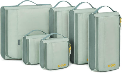 Keep Shape Packing Cubes for Travel, 6 Set Travel Cubes for Packing, Lightweight Suitcase Organizer Bags Set for Travel Essentials