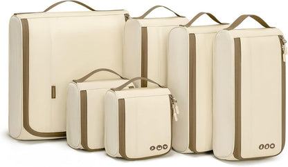 Keep Shape Packing Cubes for Travel, 6 Set Travel Cubes for Packing, Lightweight Suitcase Organizer Bags Set for Travel Essentials