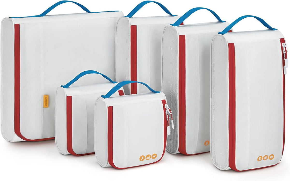 Keep Shape Packing Cubes for Travel, 6 Set Travel Cubes for Packing, Lightweight Suitcase Organizer Bags Set for Travel Essentials