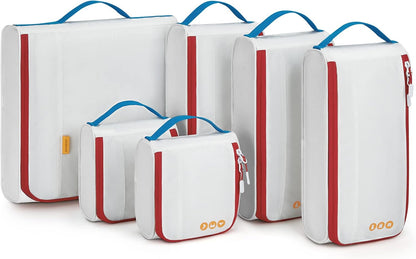 Keep Shape Packing Cubes for Travel, 6 Set Travel Cubes for Packing, Lightweight Suitcase Organizer Bags Set for Travel Essentials