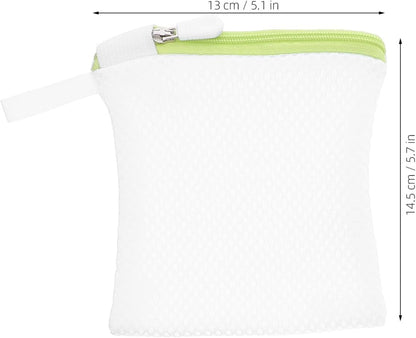 12PCS Small Mesh Laundry Bags with Zipper: Lingerie Bags for Washing Delicates Foldable Garment Pouch for Underwear Socks Bra Pants Traval Home Washing Machine Accessory