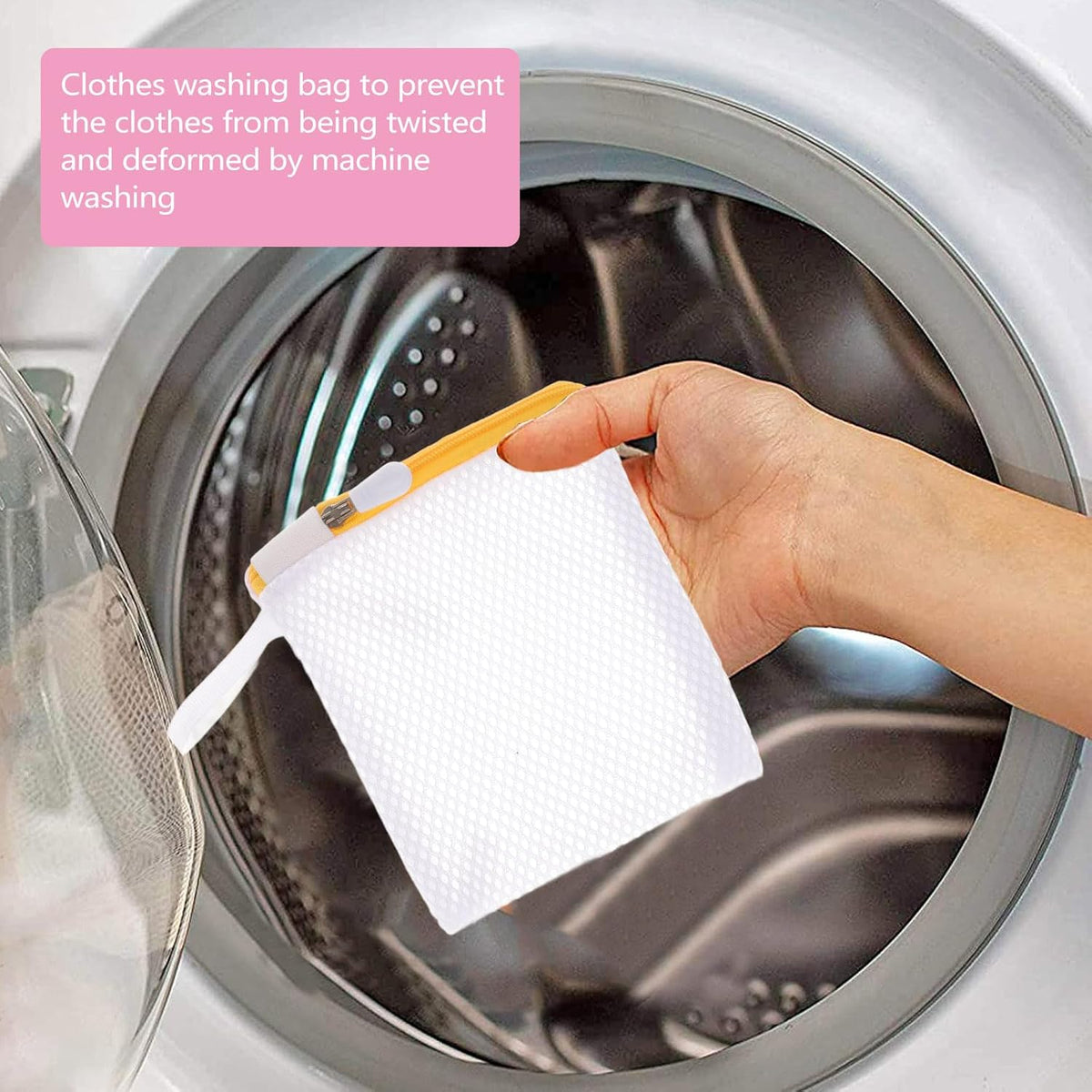 12PCS Small Mesh Laundry Bags with Zipper: Lingerie Bags for Washing Delicates Foldable Garment Pouch for Underwear Socks Bra Pants Traval Home Washing Machine Accessory