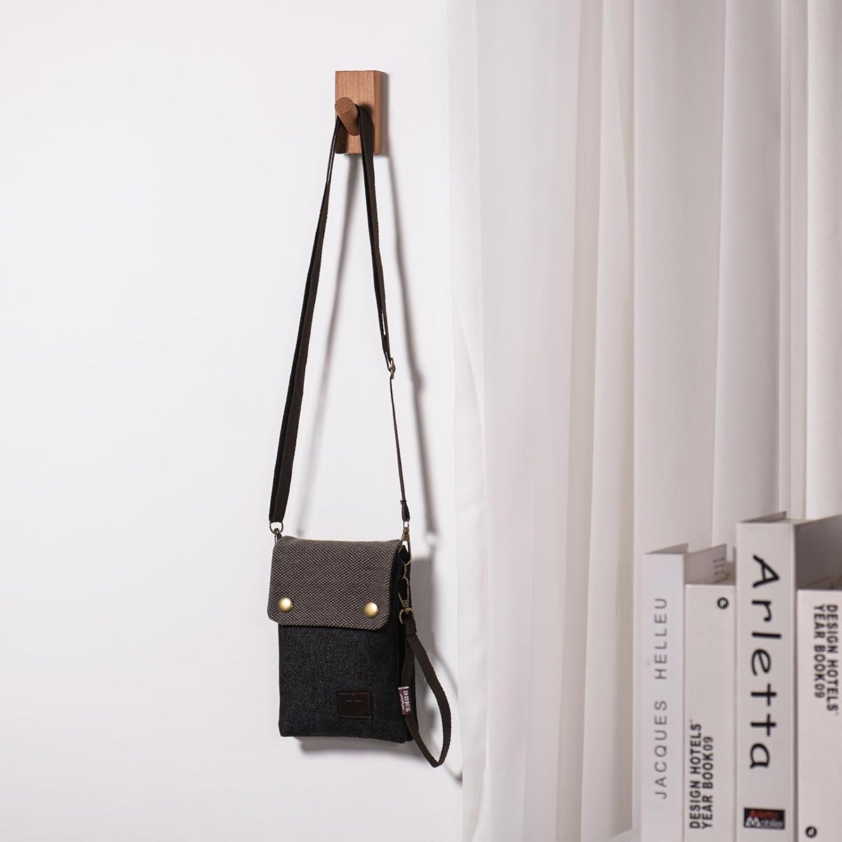Small Crossbody Purse for Women Cell Phone Shoulder Handbag Wristlet Wallet | Crossbody Bag with Shoulder Strap Wrist Strap, Shoulder Bag for Traveling Shopping Commute, Canvas Passport Cell Phone Pouch