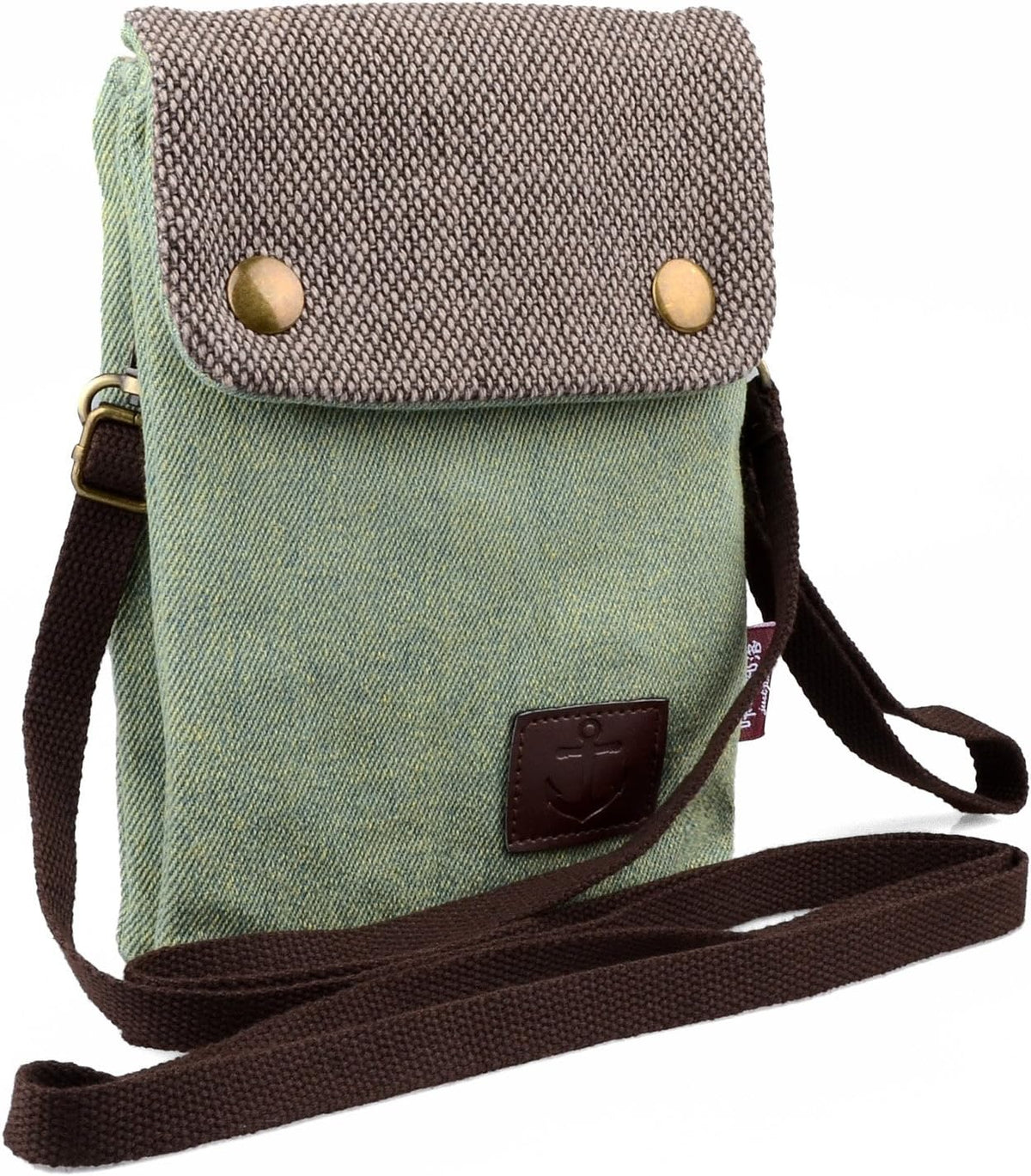 Small Crossbody Purse for Women Cell Phone Shoulder Handbag Wristlet Wallet | Crossbody Bag with Shoulder Strap Wrist Strap, Shoulder Bag for Traveling Shopping Commute, Canvas Passport Cell Phone Pouch