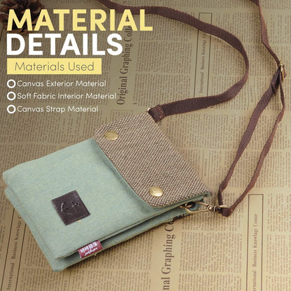 Small Crossbody Purse for Women Cell Phone Shoulder Handbag Wristlet Wallet | Crossbody Bag with Shoulder Strap Wrist Strap, Shoulder Bag for Traveling Shopping Commute, Canvas Passport Cell Phone Pouch