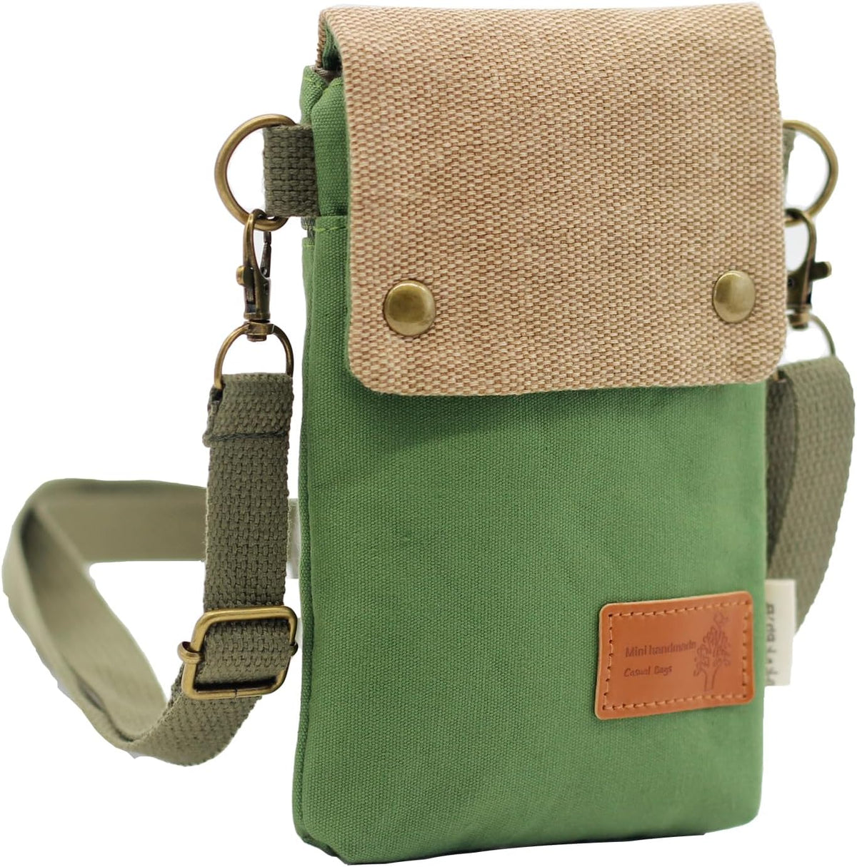 Small Crossbody Purse for Women Cell Phone Shoulder Handbag Wristlet Wallet | Crossbody Bag with Shoulder Strap Wrist Strap, Shoulder Bag for Traveling Shopping Commute, Canvas Passport Cell Phone Pouch