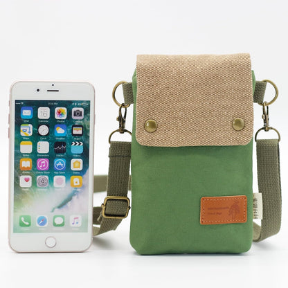 Small Crossbody Purse for Women Cell Phone Shoulder Handbag Wristlet Wallet | Crossbody Bag with Shoulder Strap Wrist Strap, Shoulder Bag for Traveling Shopping Commute, Canvas Passport Cell Phone Pouch