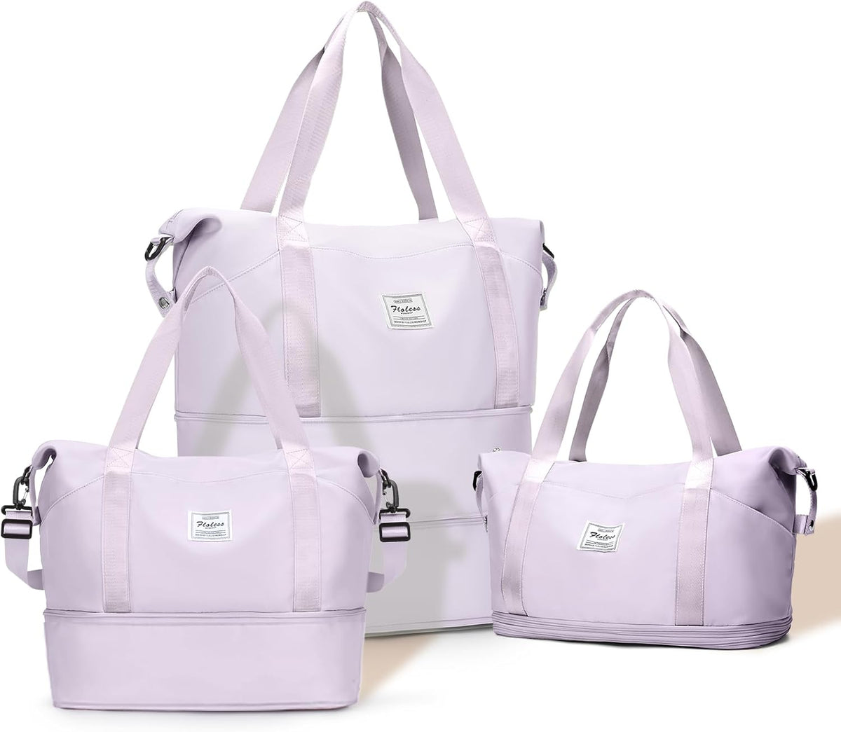 Expandable Travel Duffle Bag for Women Men, Large Gym Bag Travel Tote Bags, Waterproof Carry On Personal Item Bag Airline Approved, Workout Weekender Bag for Overnight Trips with Luggage Sleeve, Green