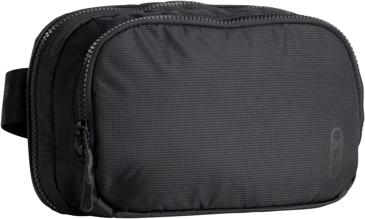 Fade Flex - Concealed Carry Waist Bag - Tactical Men's Fanny Pack with Adjustable Waist Belt - 10” W x 6”H x 3” D - Steel