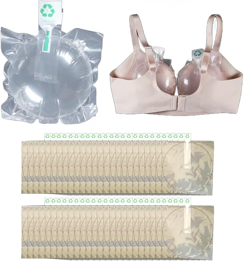 Portable Bra Underwear Inflatable Bag,Bra Support Bag for Preventing Deformation,Traveling Lingerie Protective Organizer Bag,50 Pieces