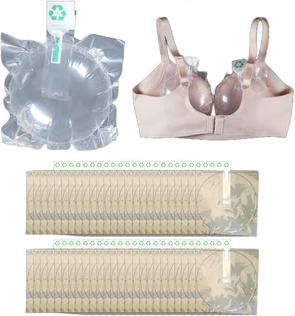 Portable Bra Underwear Inflatable Bag,Bra Support Bag for Preventing Deformation,Traveling Lingerie Protective Organizer Bag,50 Pieces