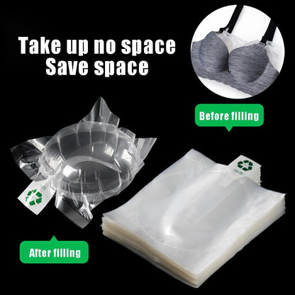 Portable Bra Underwear Inflatable Bag,Bra Support Bag for Preventing Deformation,Traveling Lingerie Protective Organizer Bag,50 Pieces