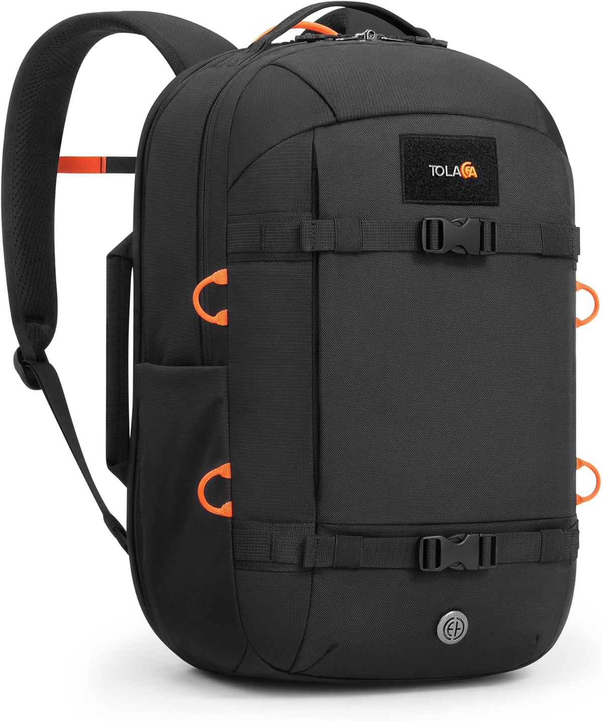 30L Travel Laptop Backpack TSA Carry-On for Business Trips Commute | 100% RPET Recycled Fabric | EVA-cushioned Laptop Protection | TSA 180° Lay-flat Opening | Reinforced Stability Base Panel