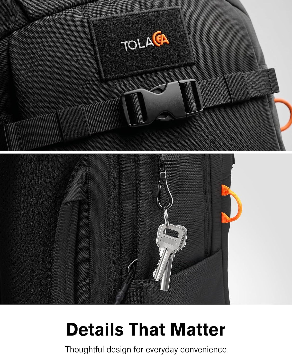 30L Travel Laptop Backpack TSA Carry-On for Business Trips Commute | 100% RPET Recycled Fabric | EVA-cushioned Laptop Protection | TSA 180° Lay-flat Opening | Reinforced Stability Base Panel