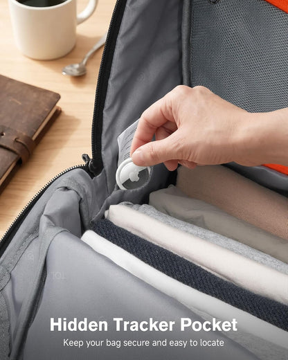 30L Travel Laptop Backpack TSA Carry-On for Business Trips Commute | 100% RPET Recycled Fabric | EVA-cushioned Laptop Protection | TSA 180° Lay-flat Opening | Reinforced Stability Base Panel