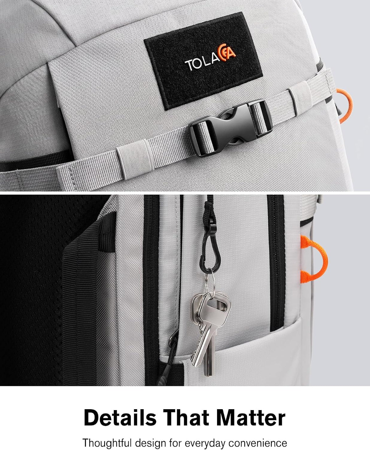 30L Travel Laptop Backpack TSA Carry-On for Business Trips Commute | 100% RPET Recycled Fabric | EVA-cushioned Laptop Protection | TSA 180° Lay-flat Opening | Reinforced Stability Base Panel