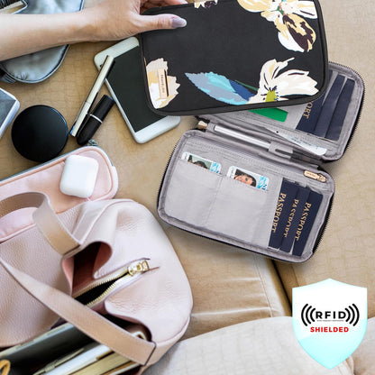 RFID Blocking Family Passport Wallet