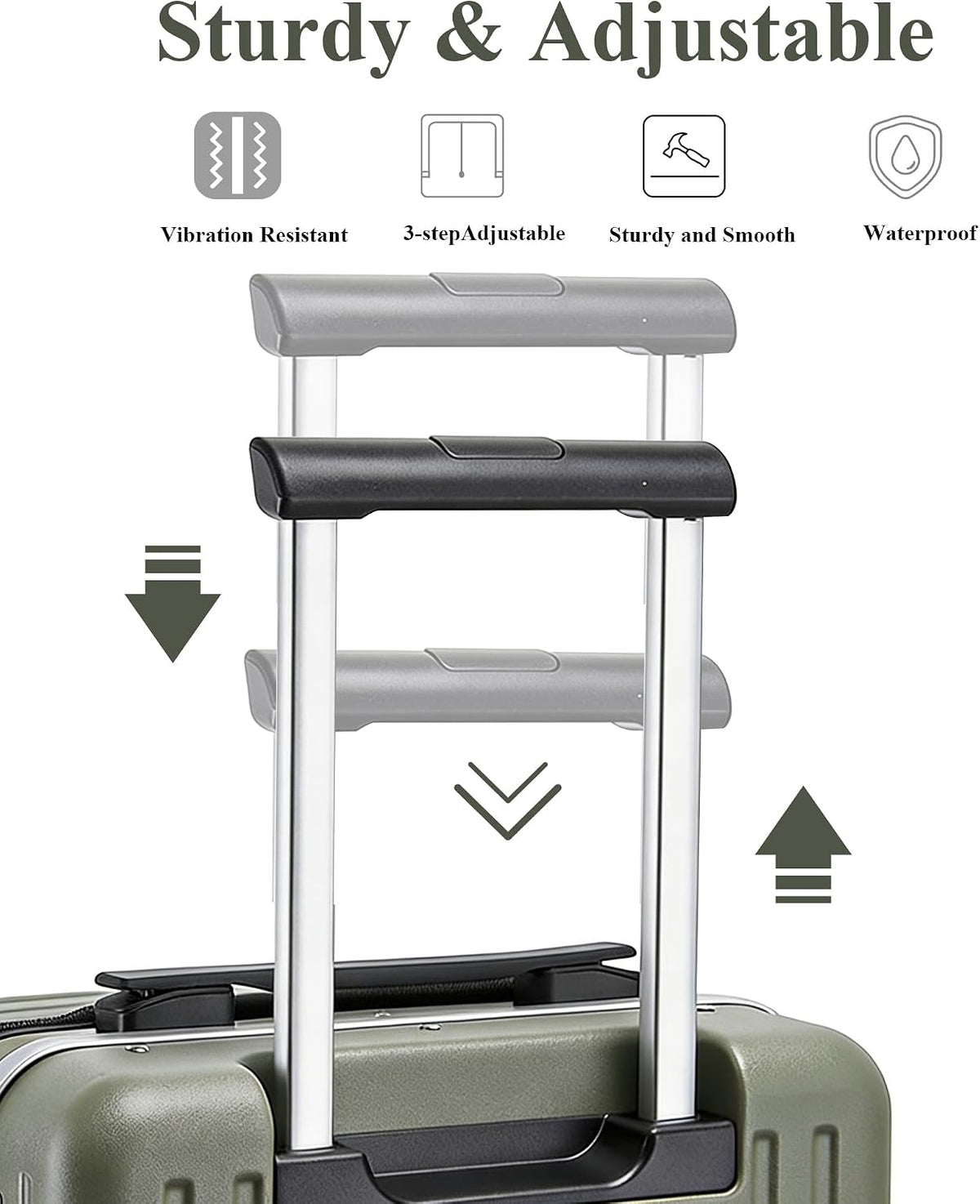 Top Opening Business Carry On Luggage, Front Pocket, TSA Lock | Top quick-grab pocket and front laptop access keep phone, passport and work items reachable at gates and security