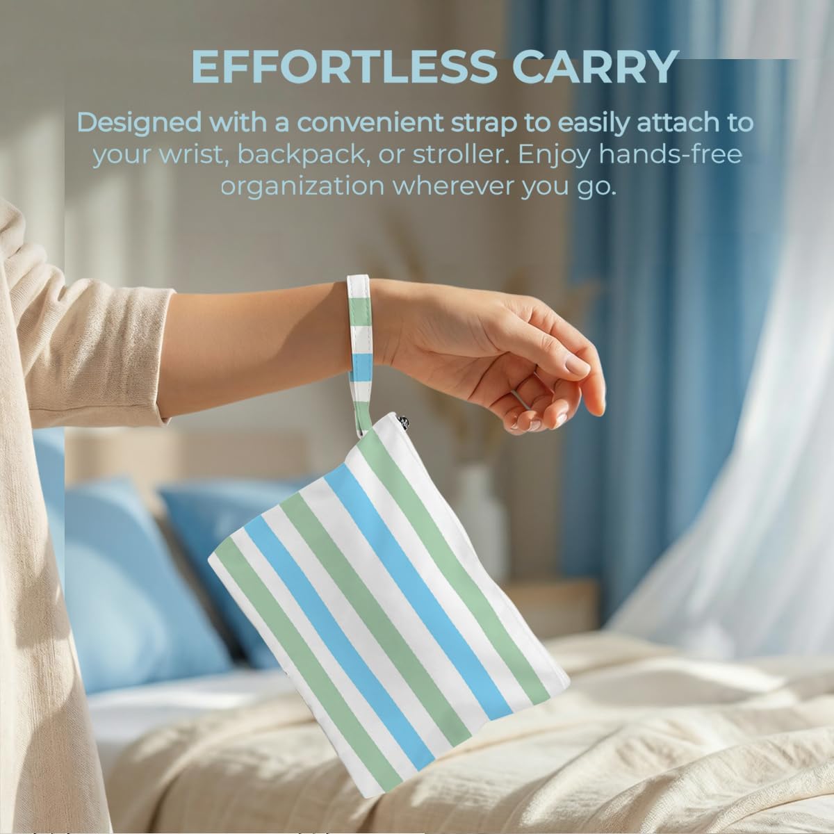 2 Pack Reusable Waterproof Wet Bag, Dry Wet Separation Storage Pouch for Travel Gym Beach Pool Swimsuits Toiletries Laundry Organizer