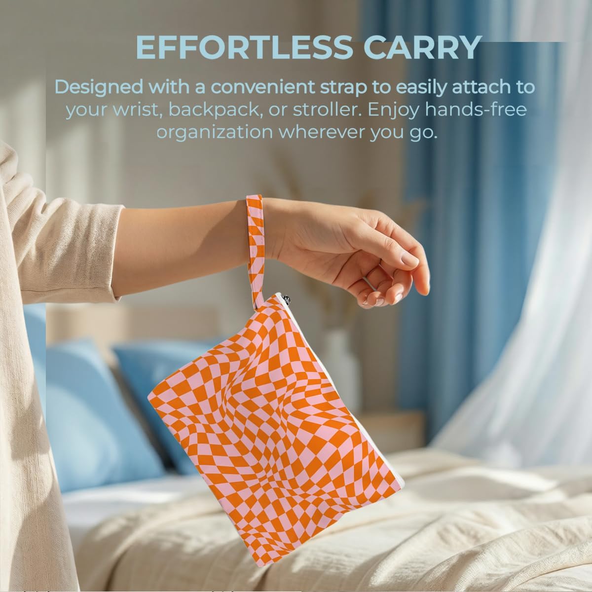 2 Pack Reusable Waterproof Wet Bag, Dry Wet Separation Storage Pouch for Travel Gym Beach Pool Swimsuits Toiletries Laundry Organizer