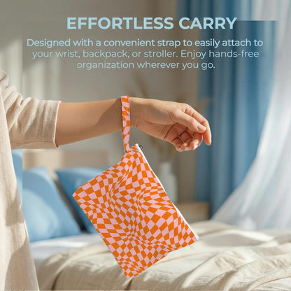 2 Pack Reusable Waterproof Wet Bag, Dry Wet Separation Storage Pouch for Travel Gym Beach Pool Swimsuits Toiletries Laundry Organizer