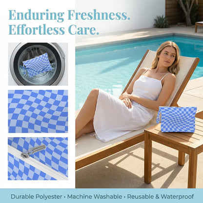 2 Pack Reusable Waterproof Wet Bag, Dry Wet Separation Storage Pouch for Travel Gym Beach Pool Swimsuits Toiletries Laundry Organizer