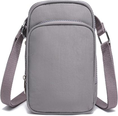 Phone Crossbody Bags for Women Small Nylon Touch Screen Purses | Clear Phone Window, RFID, Adjustable Strap, for Daily Essentials
