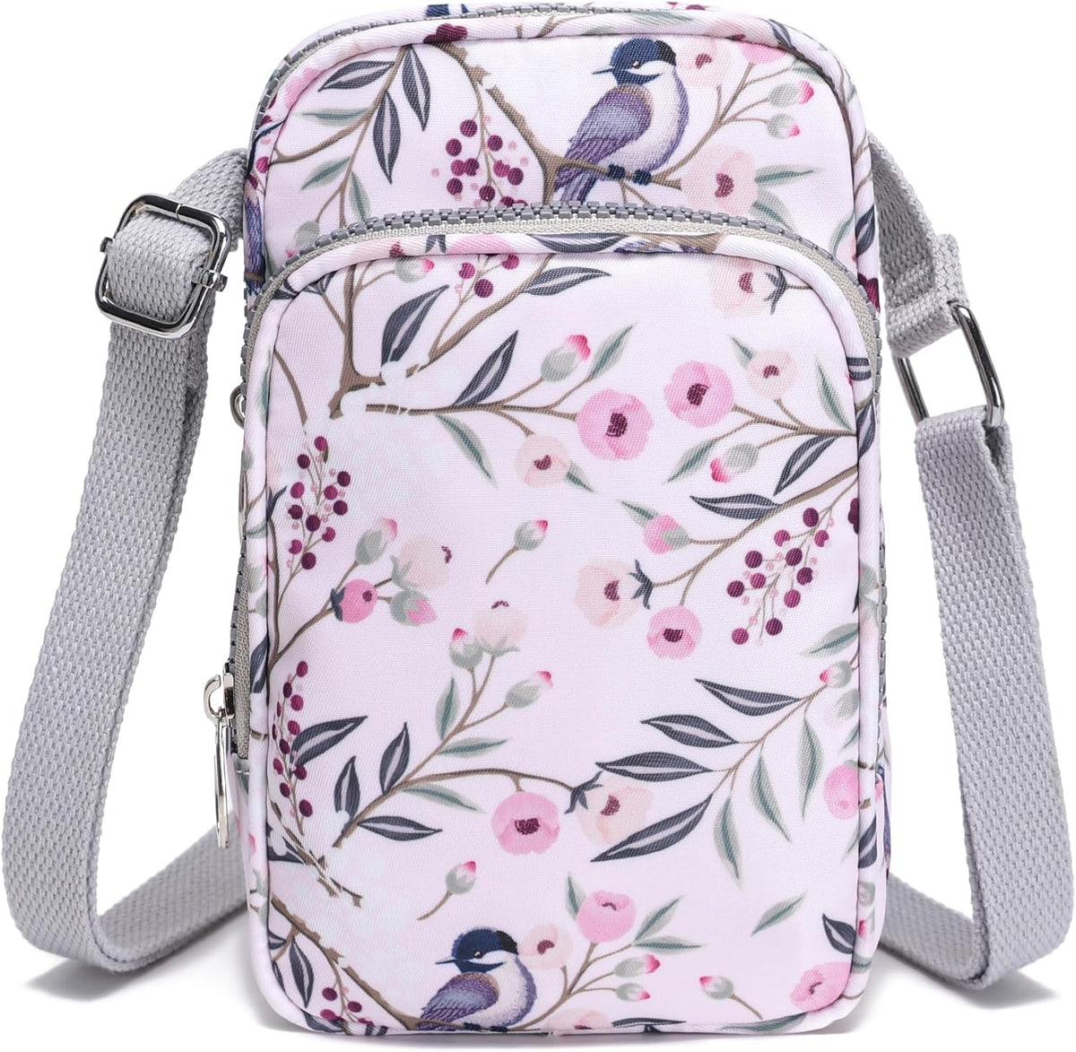 Phone Crossbody Bags for Women Small Nylon Touch Screen Purses | Clear Phone Window, RFID, Adjustable Strap, for Daily Essentials