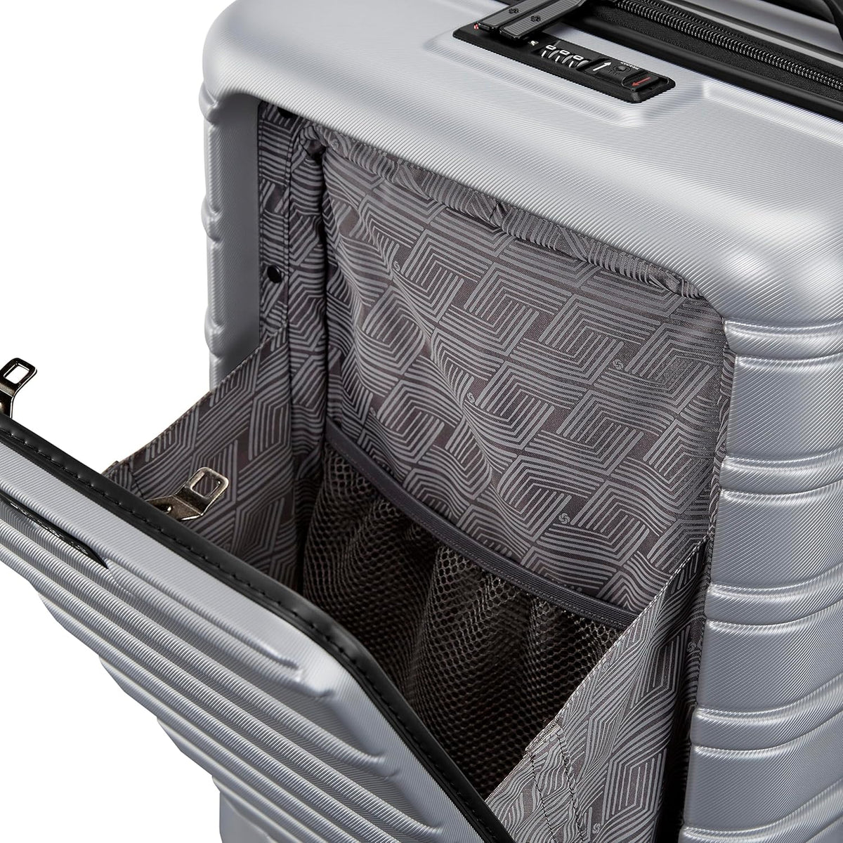 Omni 2 International Carry-On Luggage with 360° Spinner Wheels - Scratch Resistant Hardshell - TSA, Airline-Approved - Expandable Polycarbonate Shell for Lightweight Travel - Rose Gold