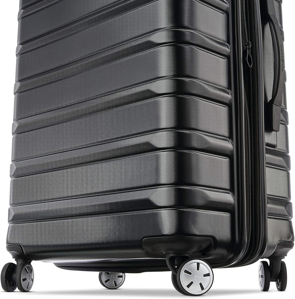 Omni 2 International Carry-On Luggage with 360° Spinner Wheels - Scratch Resistant Hardshell - TSA, Airline-Approved - Expandable Polycarbonate Shell for Lightweight Travel - Rose Gold