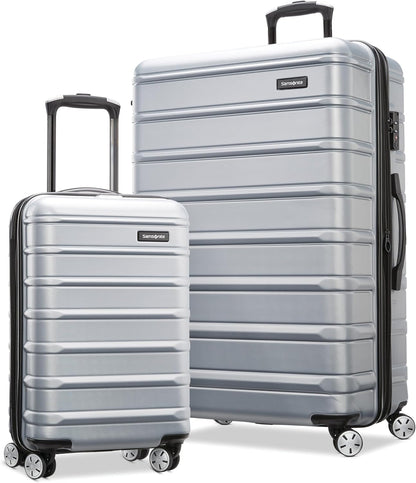Omni 2 International Carry-On Luggage with 360° Spinner Wheels - Scratch Resistant Hardshell - TSA, Airline-Approved - Expandable Polycarbonate Shell for Lightweight Travel - Rose Gold