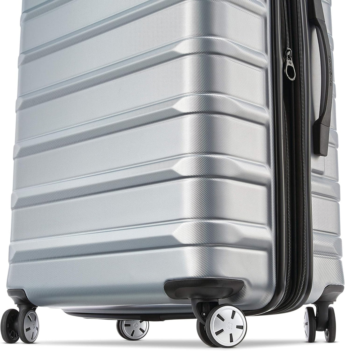 Omni 2 International Carry-On Luggage with 360° Spinner Wheels - Scratch Resistant Hardshell - TSA, Airline-Approved - Expandable Polycarbonate Shell for Lightweight Travel - Rose Gold