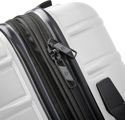 Omni 2 International Carry-On Luggage with 360° Spinner Wheels - Scratch Resistant Hardshell - TSA, Airline-Approved - Expandable Polycarbonate Shell for Lightweight Travel - Rose Gold