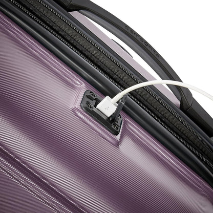 Omni 2 International Carry-On Luggage with 360° Spinner Wheels - Scratch Resistant Hardshell - TSA, Airline-Approved - Expandable Polycarbonate Shell for Lightweight Travel - Rose Gold