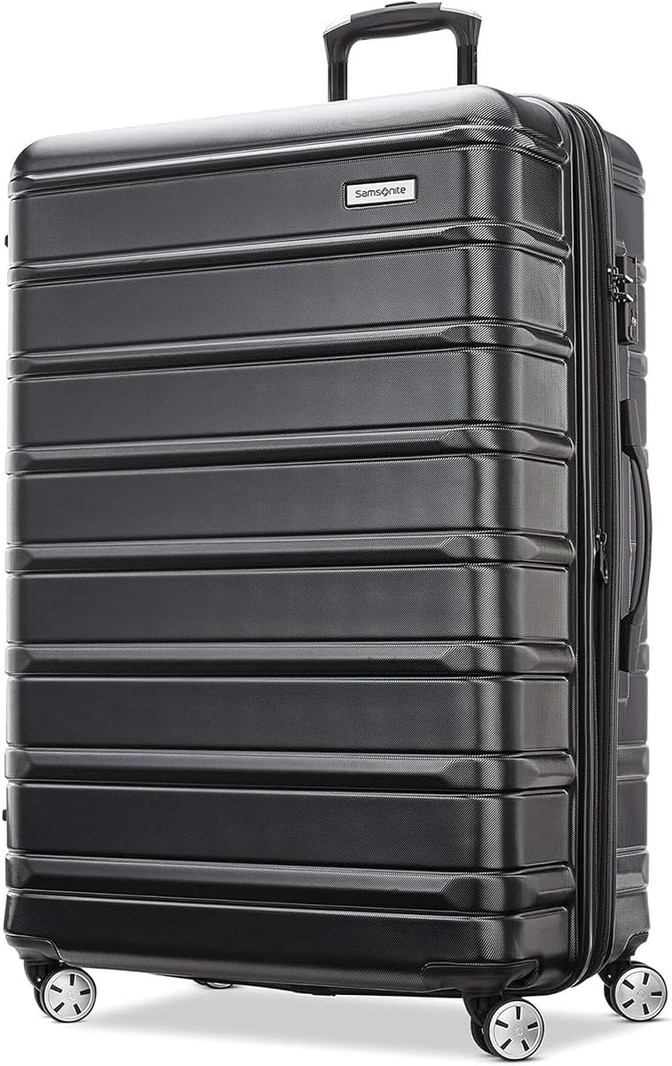 Omni 2 International Carry-On Luggage with 360° Spinner Wheels - Scratch Resistant Hardshell - TSA, Airline-Approved - Expandable Polycarbonate Shell for Lightweight Travel - Rose Gold