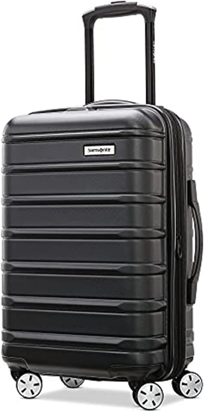 Omni 2 International Carry-On Luggage with 360° Spinner Wheels - Scratch Resistant Hardshell - TSA, Airline-Approved - Expandable Polycarbonate Shell for Lightweight Travel - Rose Gold