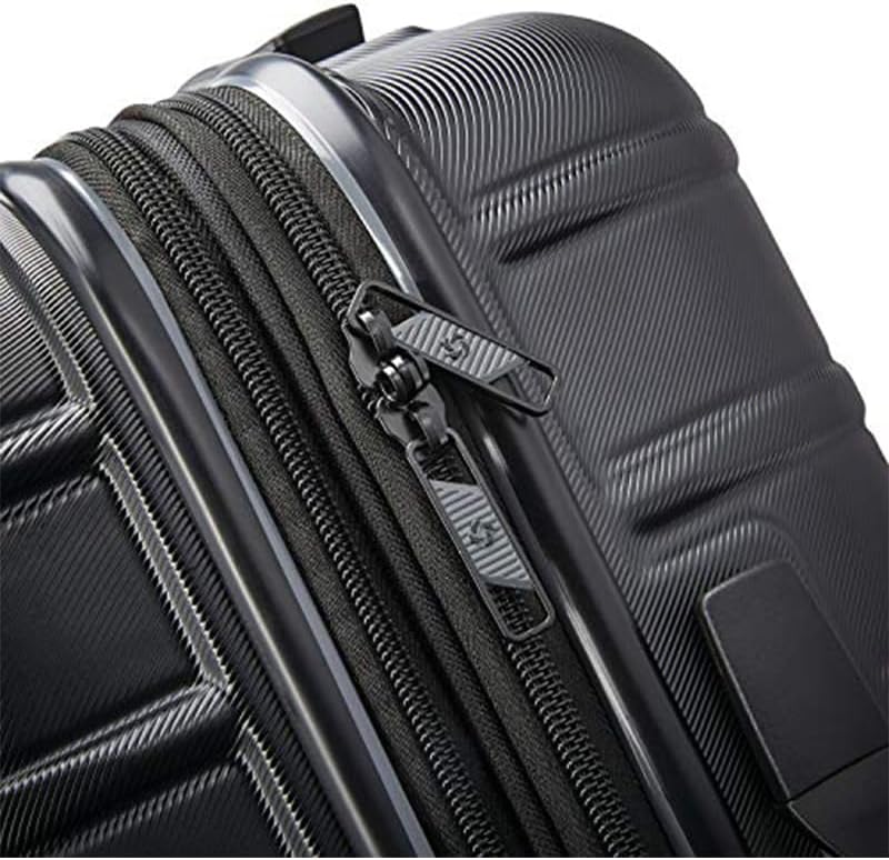 Omni 2 International Carry-On Luggage with 360° Spinner Wheels - Scratch Resistant Hardshell - TSA, Airline-Approved - Expandable Polycarbonate Shell for Lightweight Travel - Rose Gold