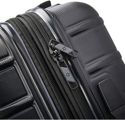 Omni 2 International Carry-On Luggage with 360° Spinner Wheels - Scratch Resistant Hardshell - TSA, Airline-Approved - Expandable Polycarbonate Shell for Lightweight Travel - Rose Gold