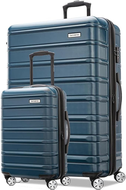 Omni 2 International Carry-On Luggage with 360° Spinner Wheels - Scratch Resistant Hardshell - TSA, Airline-Approved - Expandable Polycarbonate Shell for Lightweight Travel - Rose Gold