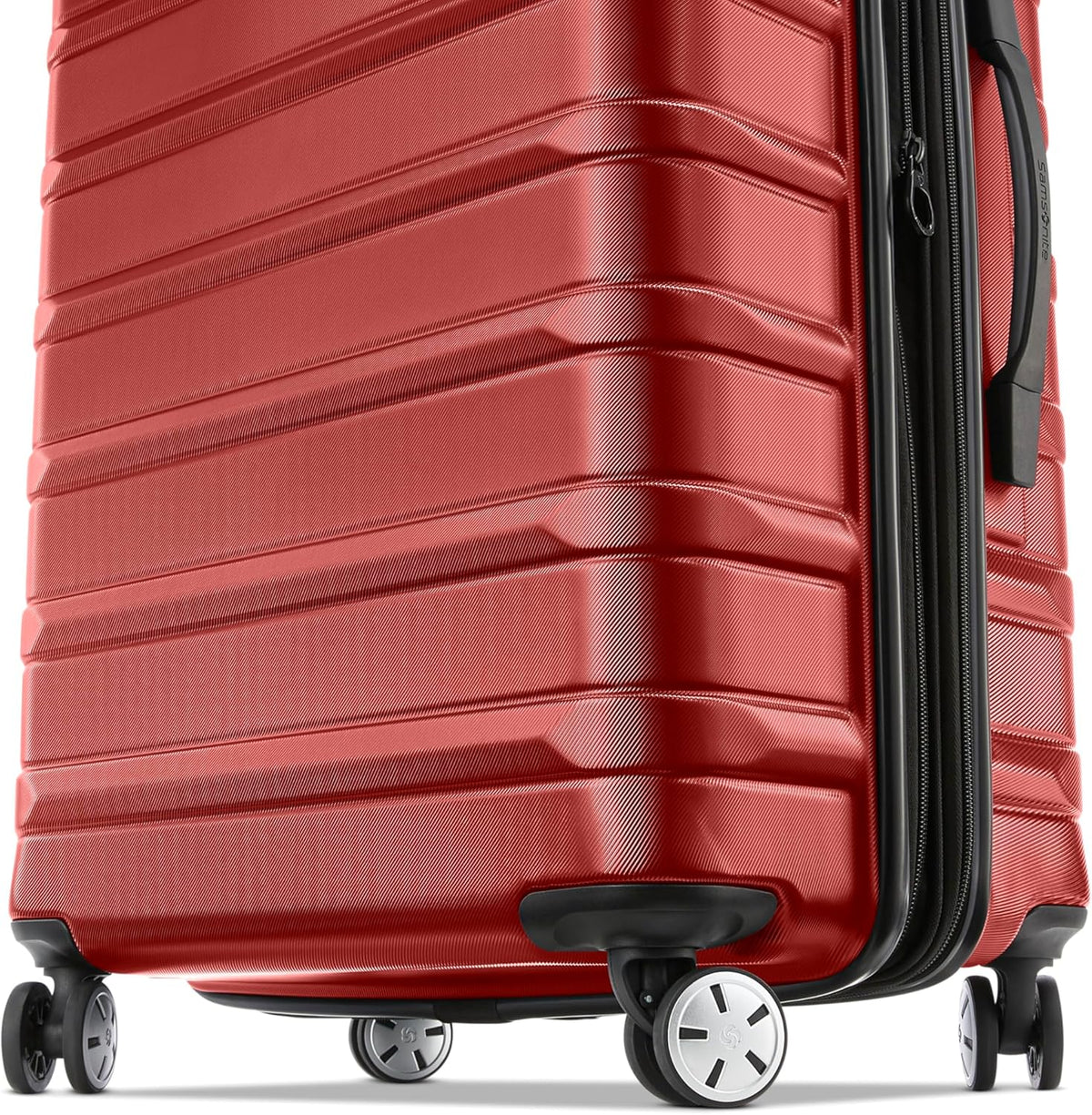 Omni 2 International Carry-On Luggage with 360° Spinner Wheels - Scratch Resistant Hardshell - TSA, Airline-Approved - Expandable Polycarbonate Shell for Lightweight Travel - Rose Gold