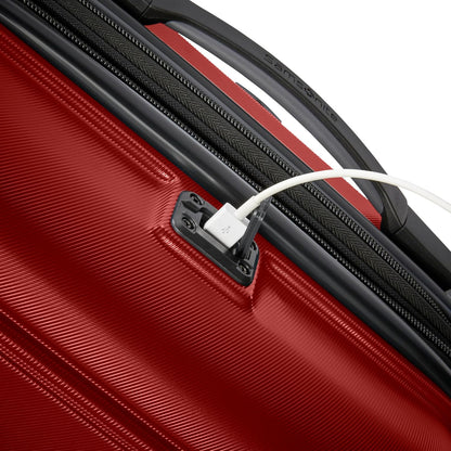 Omni 2 International Carry-On Luggage with 360° Spinner Wheels - Scratch Resistant Hardshell - TSA, Airline-Approved - Expandable Polycarbonate Shell for Lightweight Travel - Rose Gold
