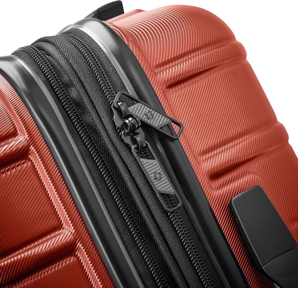 Omni 2 International Carry-On Luggage with 360° Spinner Wheels - Scratch Resistant Hardshell - TSA, Airline-Approved - Expandable Polycarbonate Shell for Lightweight Travel - Rose Gold