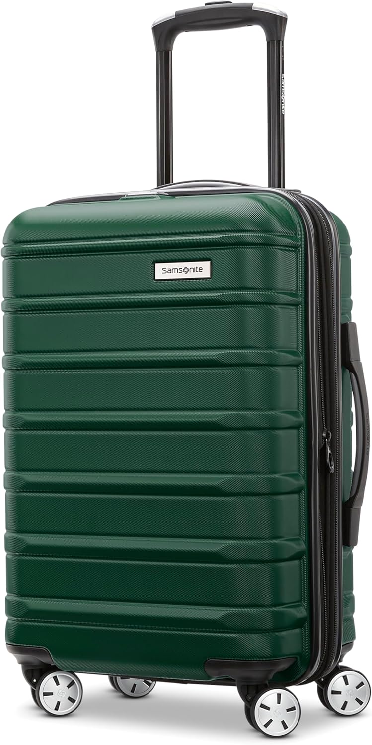 Omni 2 International Carry-On Luggage with 360° Spinner Wheels - Scratch Resistant Hardshell - TSA, Airline-Approved - Expandable Polycarbonate Shell for Lightweight Travel - Rose Gold